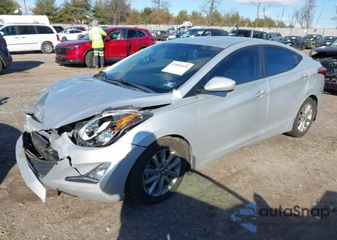 2016 Hyundai Elantra Se из США, поврежденный, VIN 5NPDH4AE9GH661616